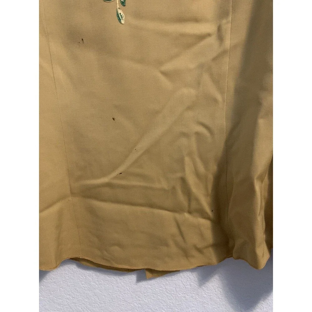 Vintage 1950s The Paddock Shops Suit Western Wear Light Yellow Flowers - Picture 15 of 16